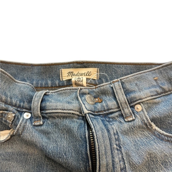 Madewell The '90s Straight Crop Jean in Concho Wash 28 - Picture 6 of 9